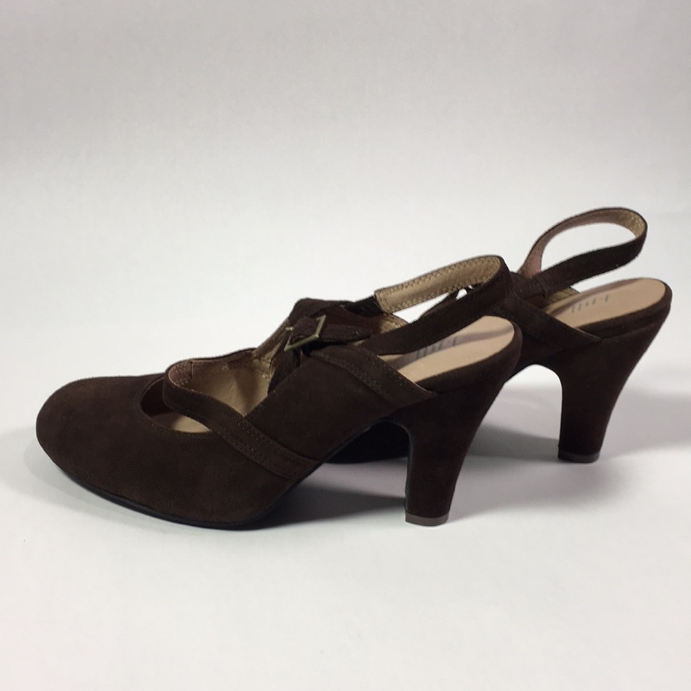 NWT J Jill Strappy Suede Slingbacks